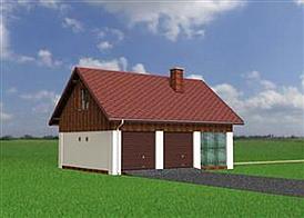 Garaż M4 - murowana – beton komórkowy elewacja