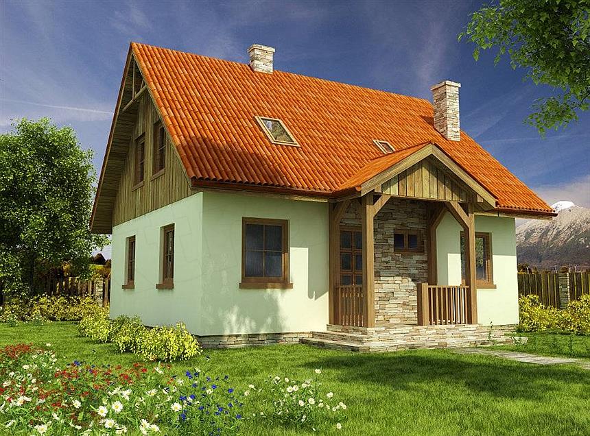 Projekt domu Domek Ciepły (012 SK V1)