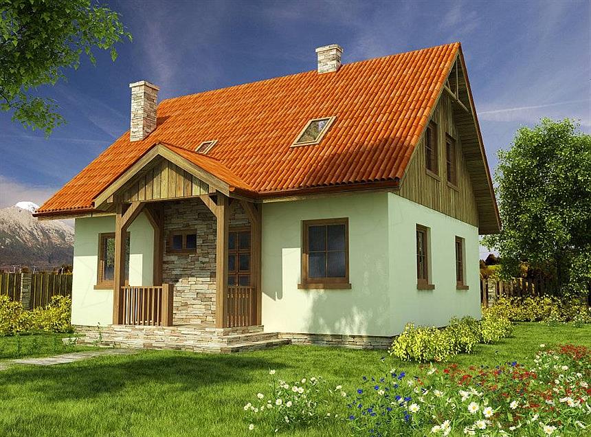 Projekt domu Domek Ciepły (012 SK V1)