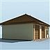 projekt domu G199 garaż dwustanowiskowy z pomieszczeniem gospodarczym