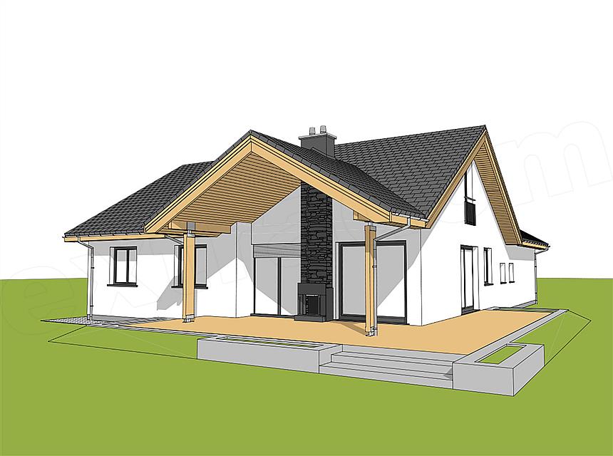 Projekt domu Simon 01 (dwulokalowy)