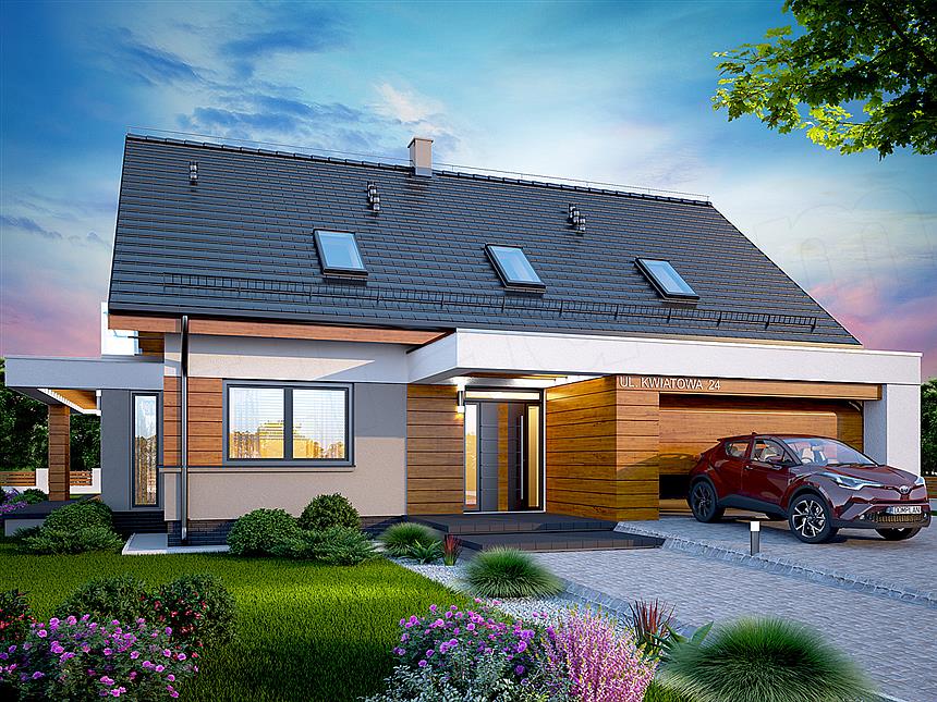 Projekt domu Kaminero LUX