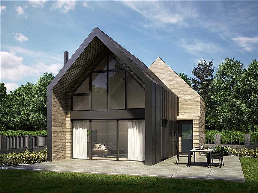 Projekt domu House S.2 – drewno HBE