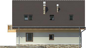 Biedronka z garażem 1-st. [A] elewacja