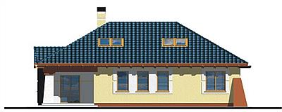 Frodo wersja C dach 2-spadowy bez garażu elewacja