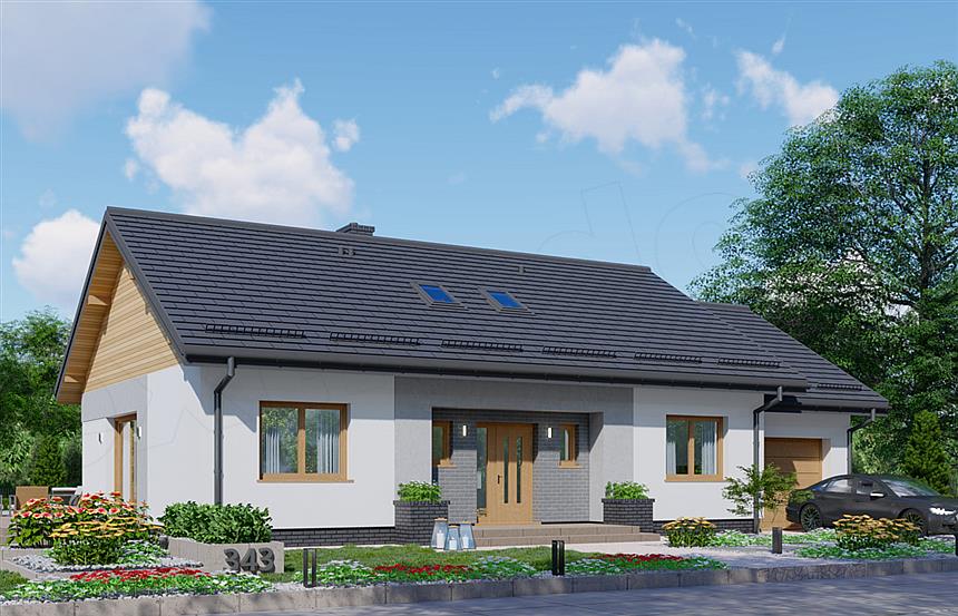 Projekt domu APS 343 Porotherm