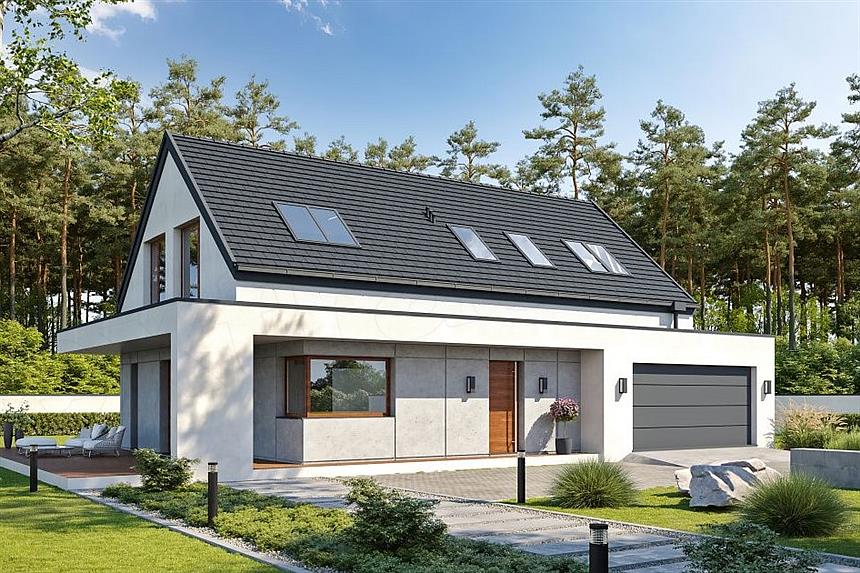 Projekt domu Dostrzegalny D71