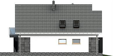 Tosia trend z garażem 1-st. [A] elewacja