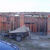 Garaż w trakcie budowy
