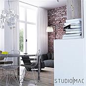 Projekt loftowego mieszkania autorstwa STUDIO|MAC