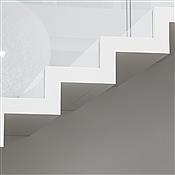 ST885 Białe schody dywanowe