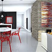 Projekt mieszkania w stylu skandynawskim autorstwa Red Cube Design