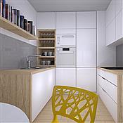 Projekt mieszkania dla singla autorstwa Red Cube Design
